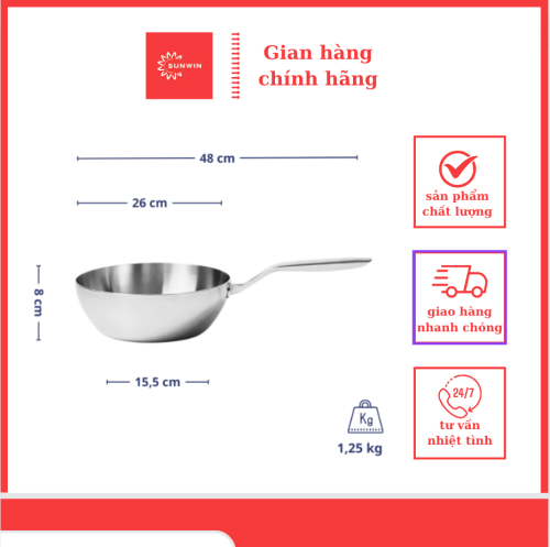 chảo inox chống dính